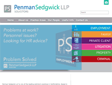 Tablet Screenshot of penmansedgwick.com